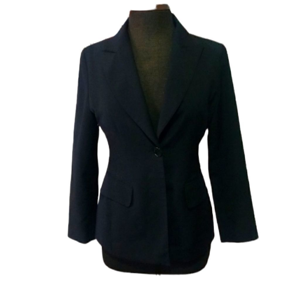 Black One Button Blazer Size Small - image 1